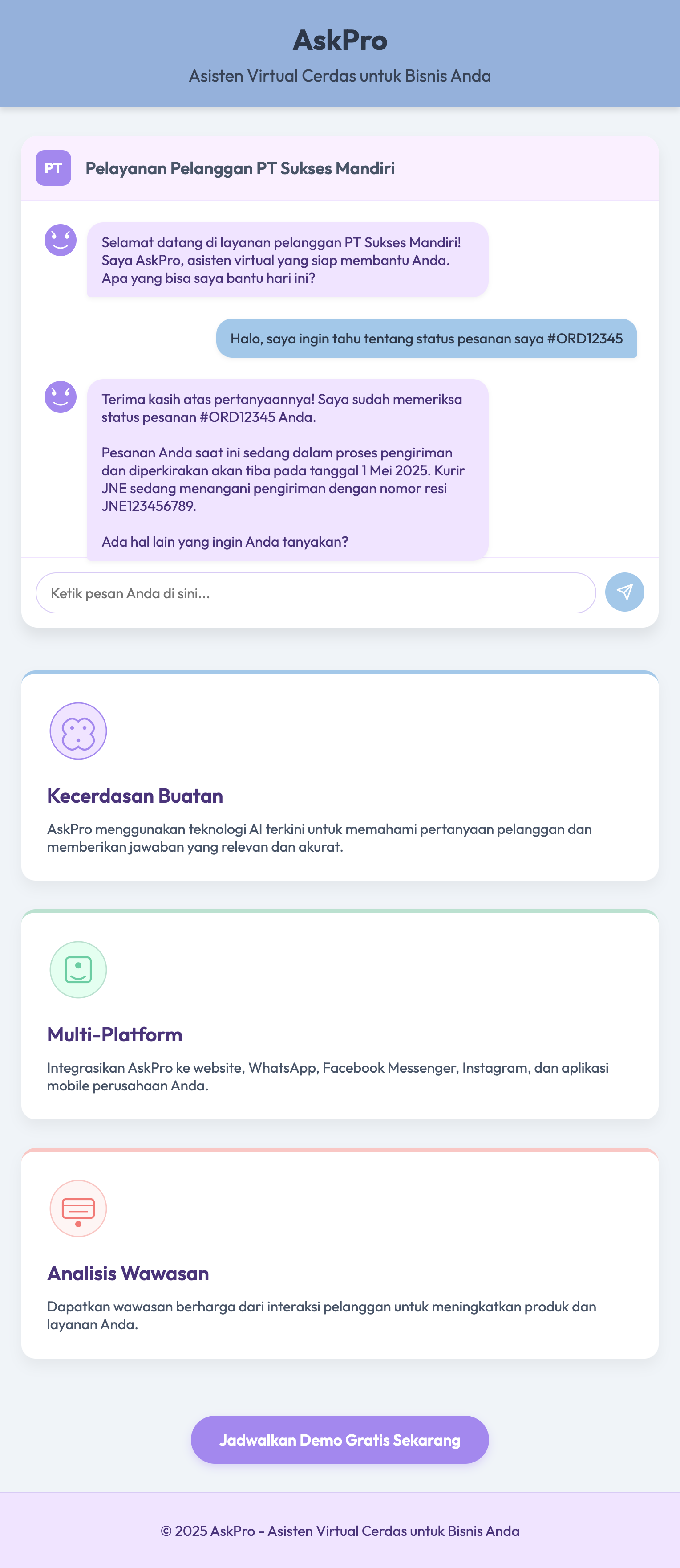 AskPro Interface