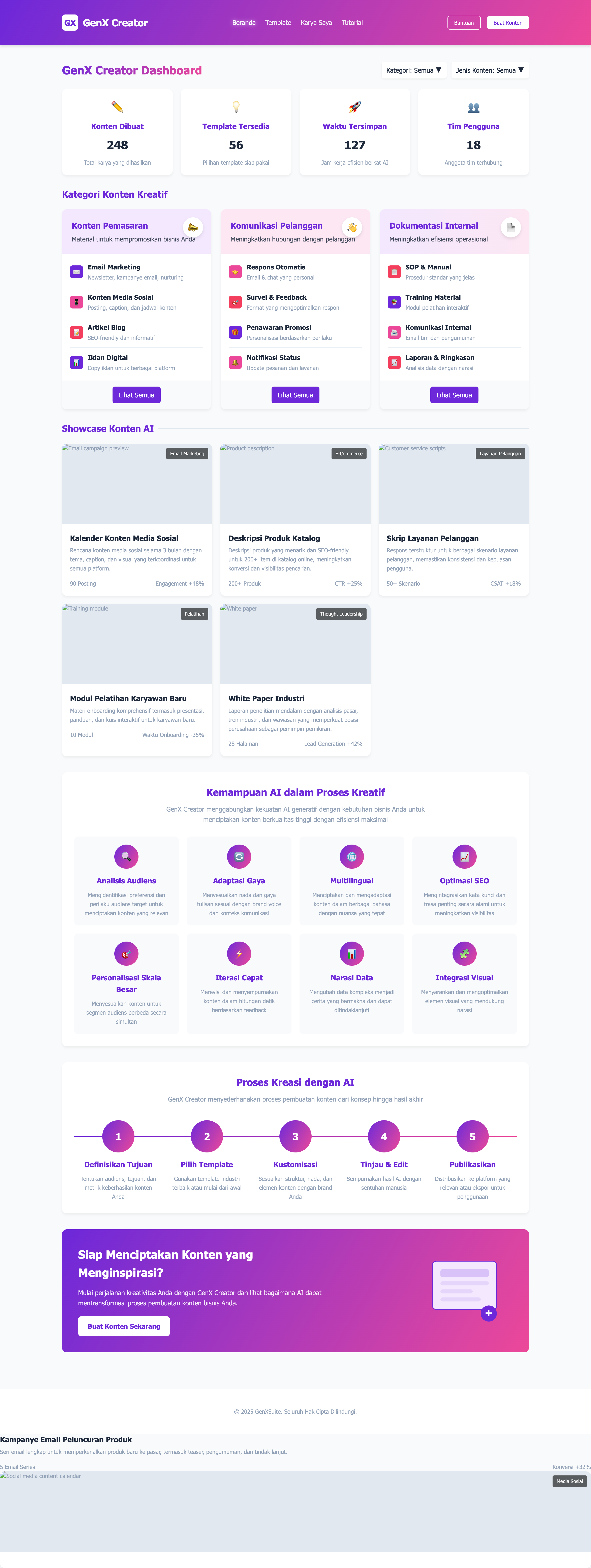 GenX Creator Dashboard